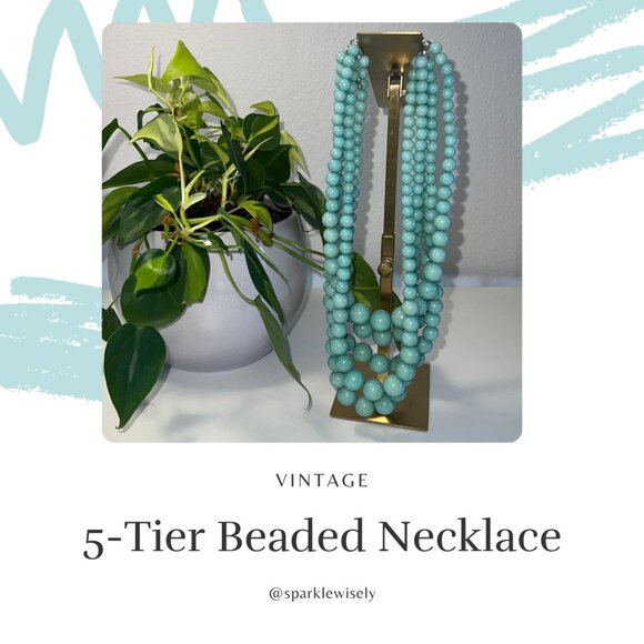 5-Tier Beaded Necklace - Picture 7 of 7